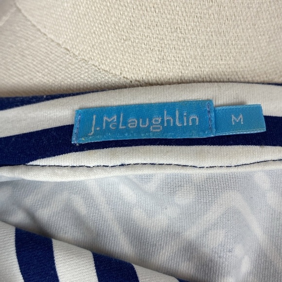 J McLaughlin Chevron Tunic navy and white size medium - Picture 11 of 11